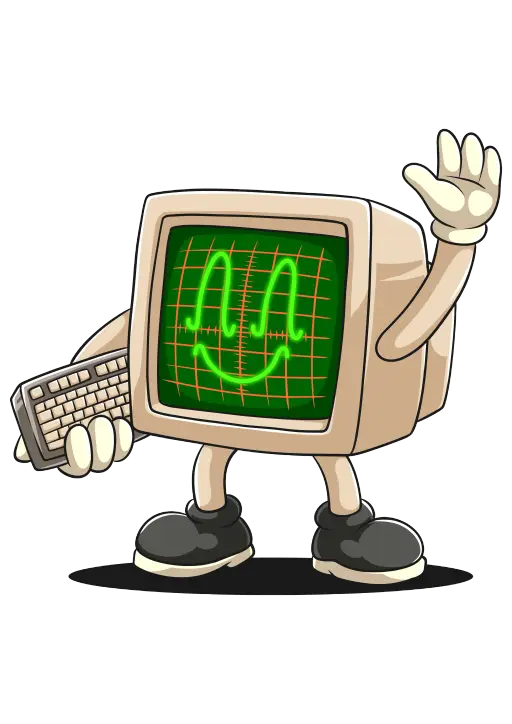 Landon's mascot - computer character